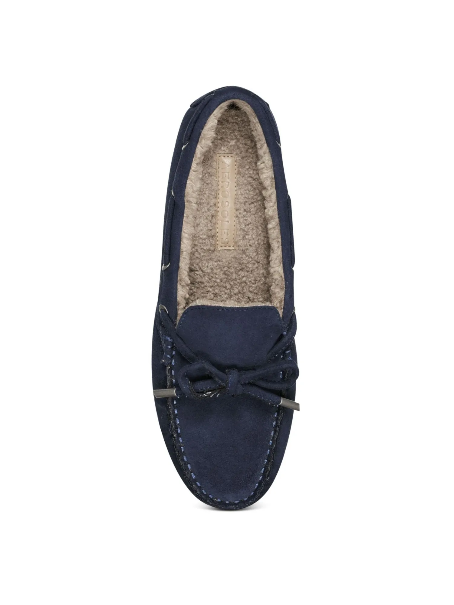 AEROSOLES Womens Black Cushioned Boater Round Toe Slip On Moccasins Shoes M