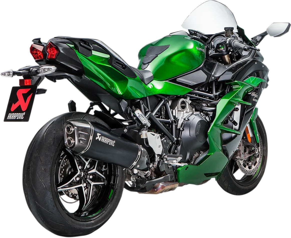 AKRAPOVIC Black Titanium Muffler - Ninja H2 SX   2018-2019       S-K10SO21HRAABL 1811-3517