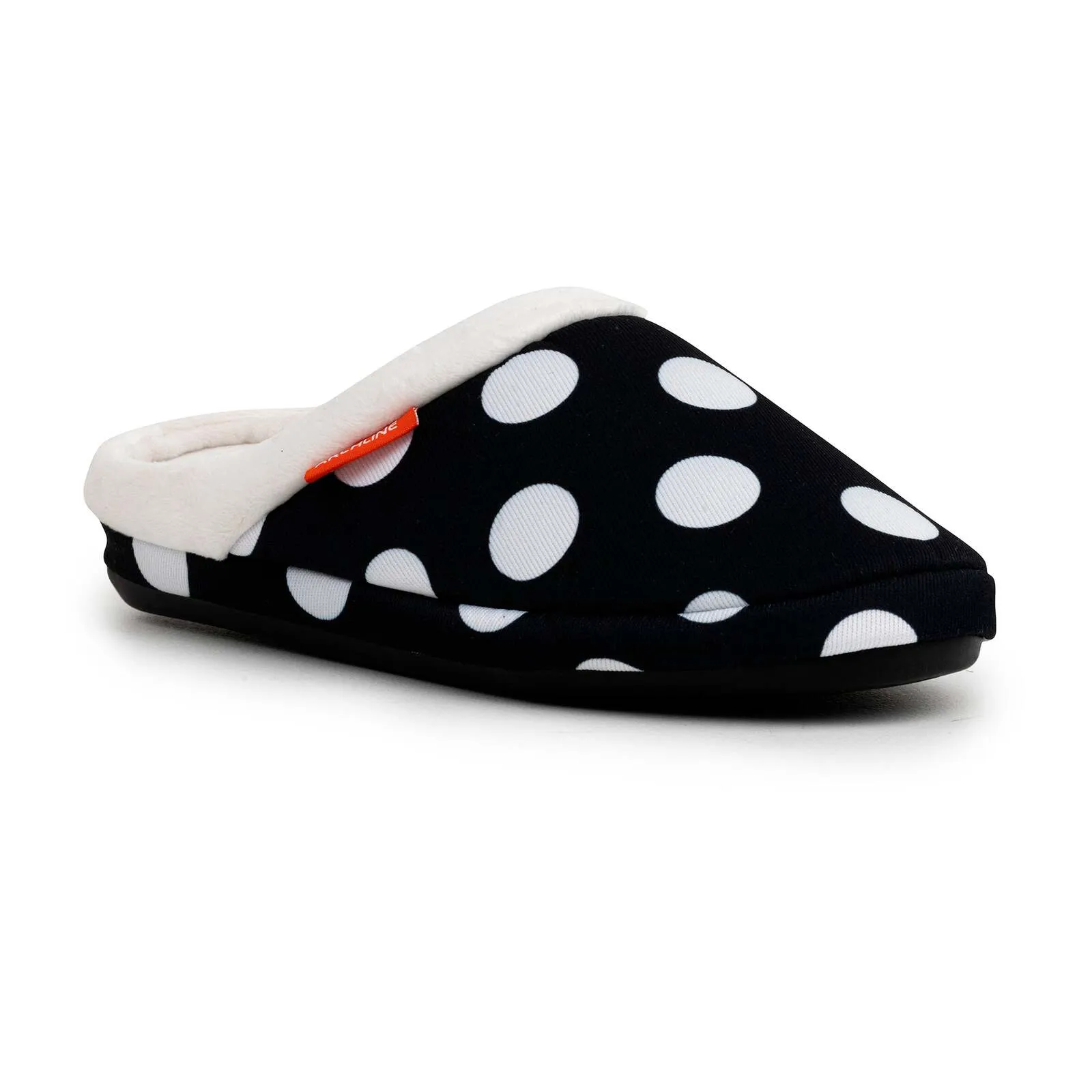 ARCHLINE Orthotic Slippers Slip On Arch Scuffs Pain Relief Moccasins - Polka Dots - EU 40