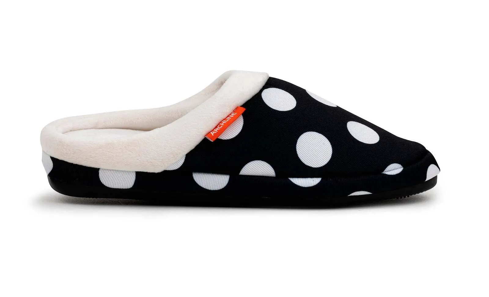 ARCHLINE Orthotic Slippers Slip On Arch Scuffs Pain Relief Moccasins - Polka Dots - EU 40