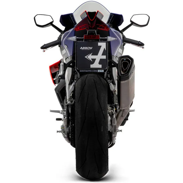 Arrow Aprilia TUONO/Rsv4 1100 Factory 21-24 Titanium Link Pipe Titanium Pista Silencer With Carbon End Cap And Db Killer 71003pt