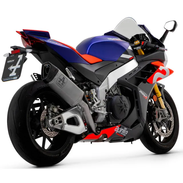 Arrow Aprilia TUONO/Rsv4 1100 Factory 21-24 Titanium Link Pipe Titanium Pista Silencer With Carbon End Cap And Db Killer 71003pt