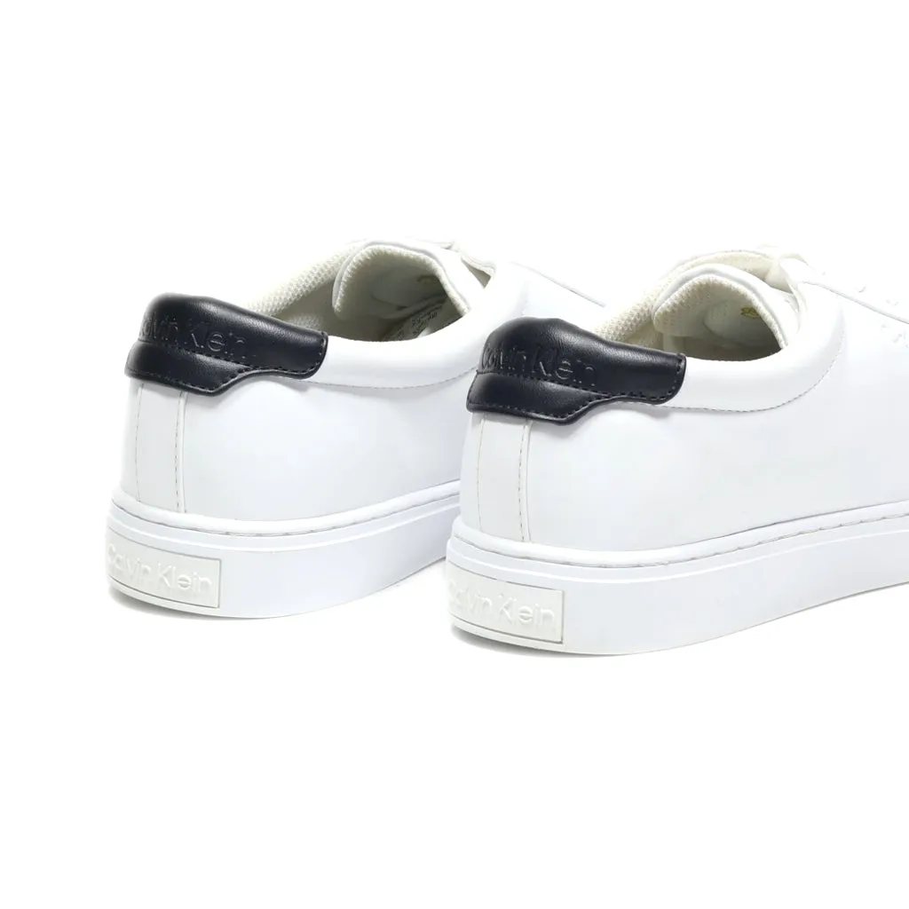 Calvin Klein Casual Lace Ups Leather White Colour For Men