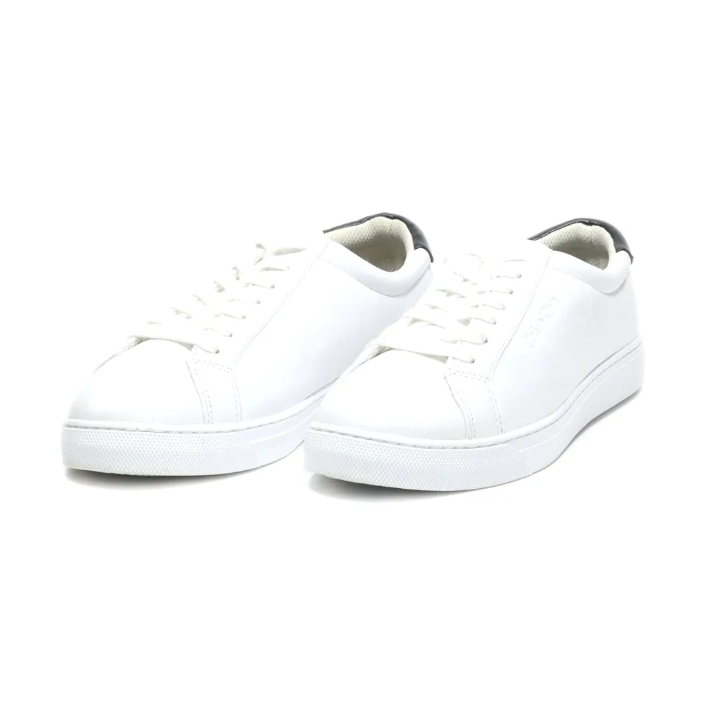 Calvin Klein Casual Lace Ups Leather White Colour For Men