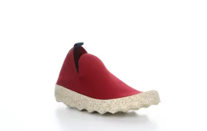 CARE_L Red S.caf�� Stretch Elasticated Trainers|CARE_L Baskets avec Empi��cements ��lastiqu��s in Rouge