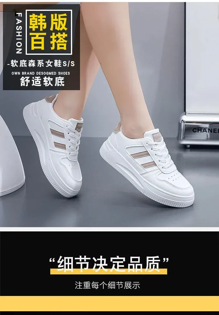 Casual Shoes Women Sports Shoes Wear-resistant and Breathable Female White Shoes Women Tennis Sneakers Lady Simple 2024 New