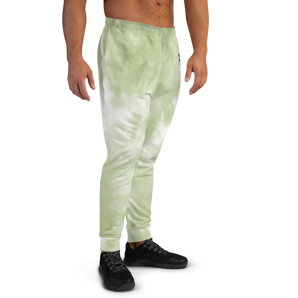CRXWN | Drip or Dye Moss Green Ice Dye UNISEX Joggers Hearts Around the World Live Love Laugh