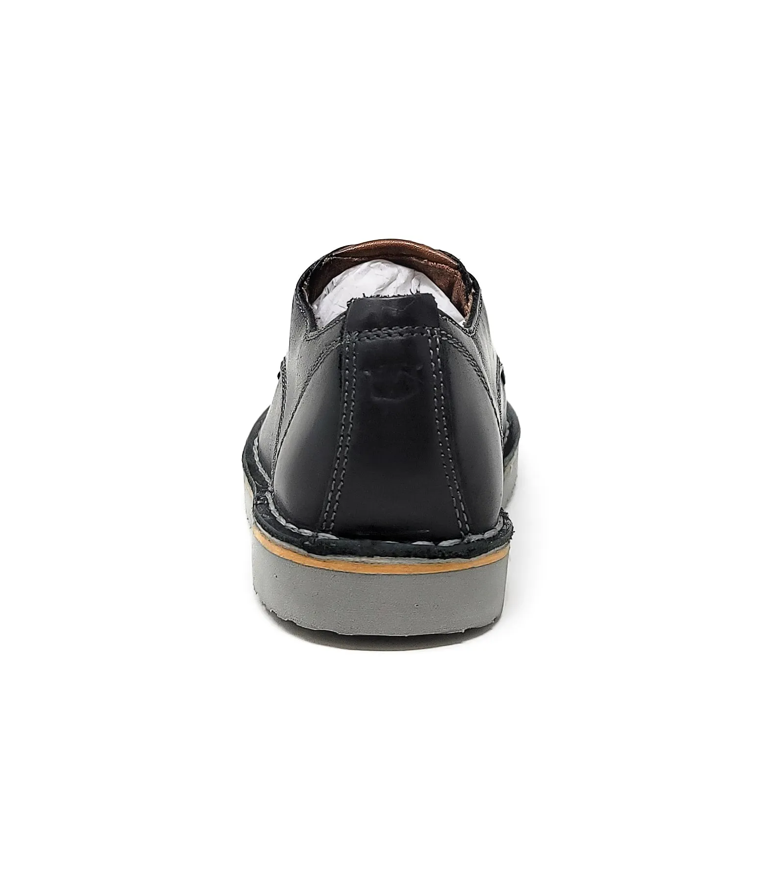Florsheim Little Kids Navigator Dress Casual Plain Toe Oxford Black Charcoal Shoes
