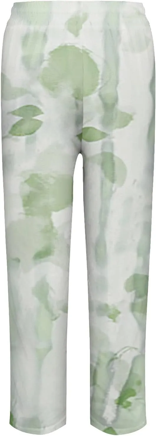Flowy Linen Pants Summer Wide Leg Pants Drawstring Elastic Waist Pants High Waisted Pants Casual Beach Trousers Boho