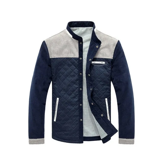 Hot Sale Spring Autumn Men Casual Outwear Jacket Patchwork Coat Men Size M-3XL