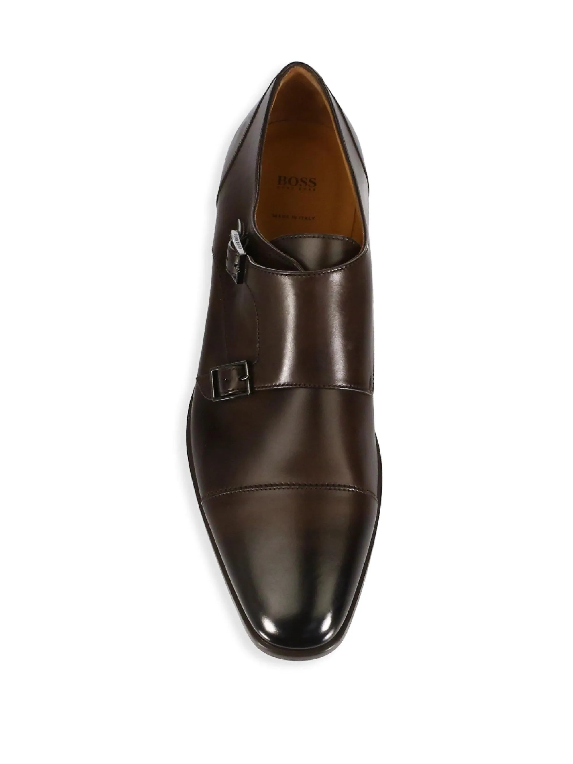 Hugo Boss Kensington Double Monk Shoe Dark Brown