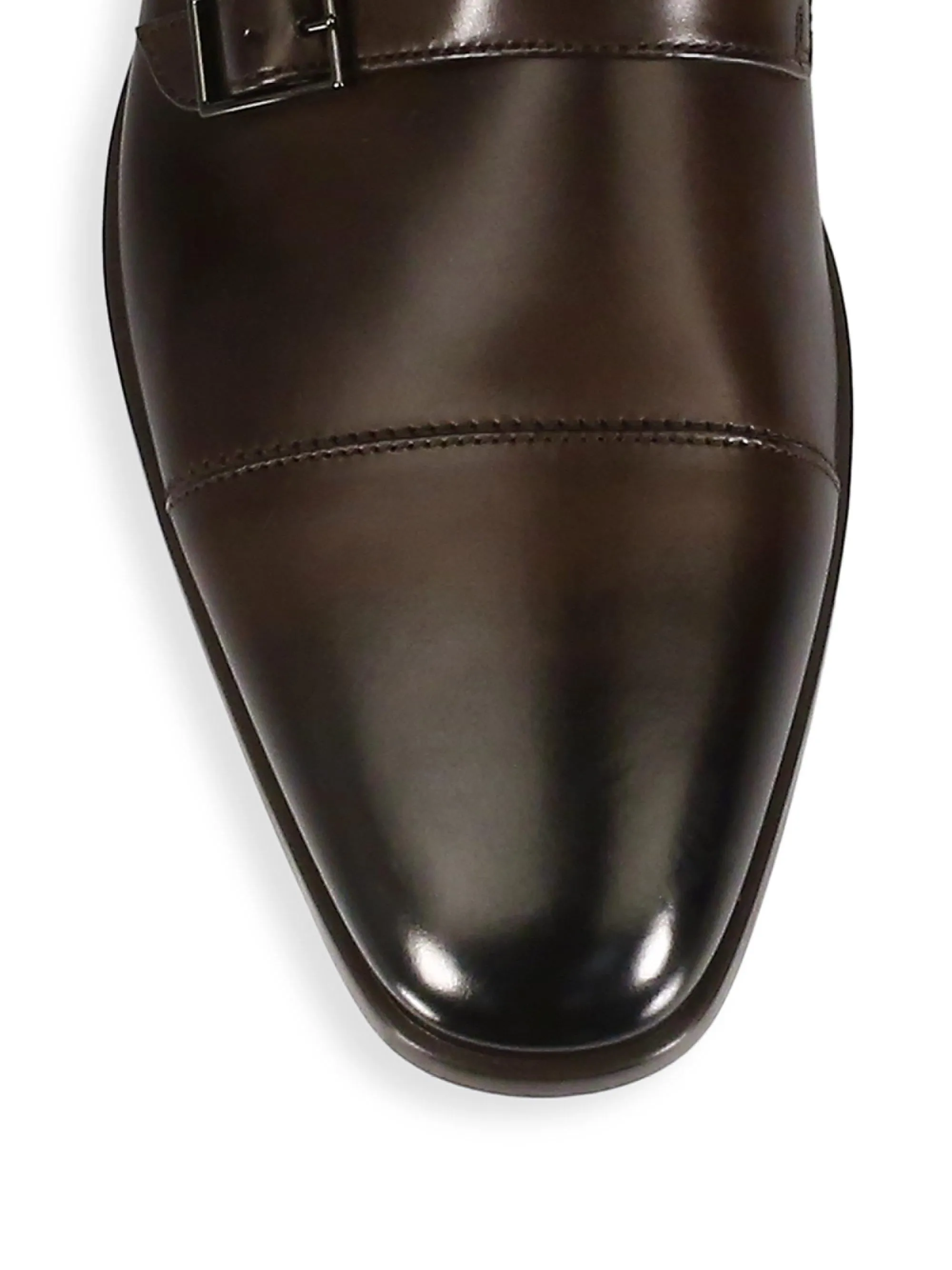 Hugo Boss Kensington Double Monk Shoe Dark Brown