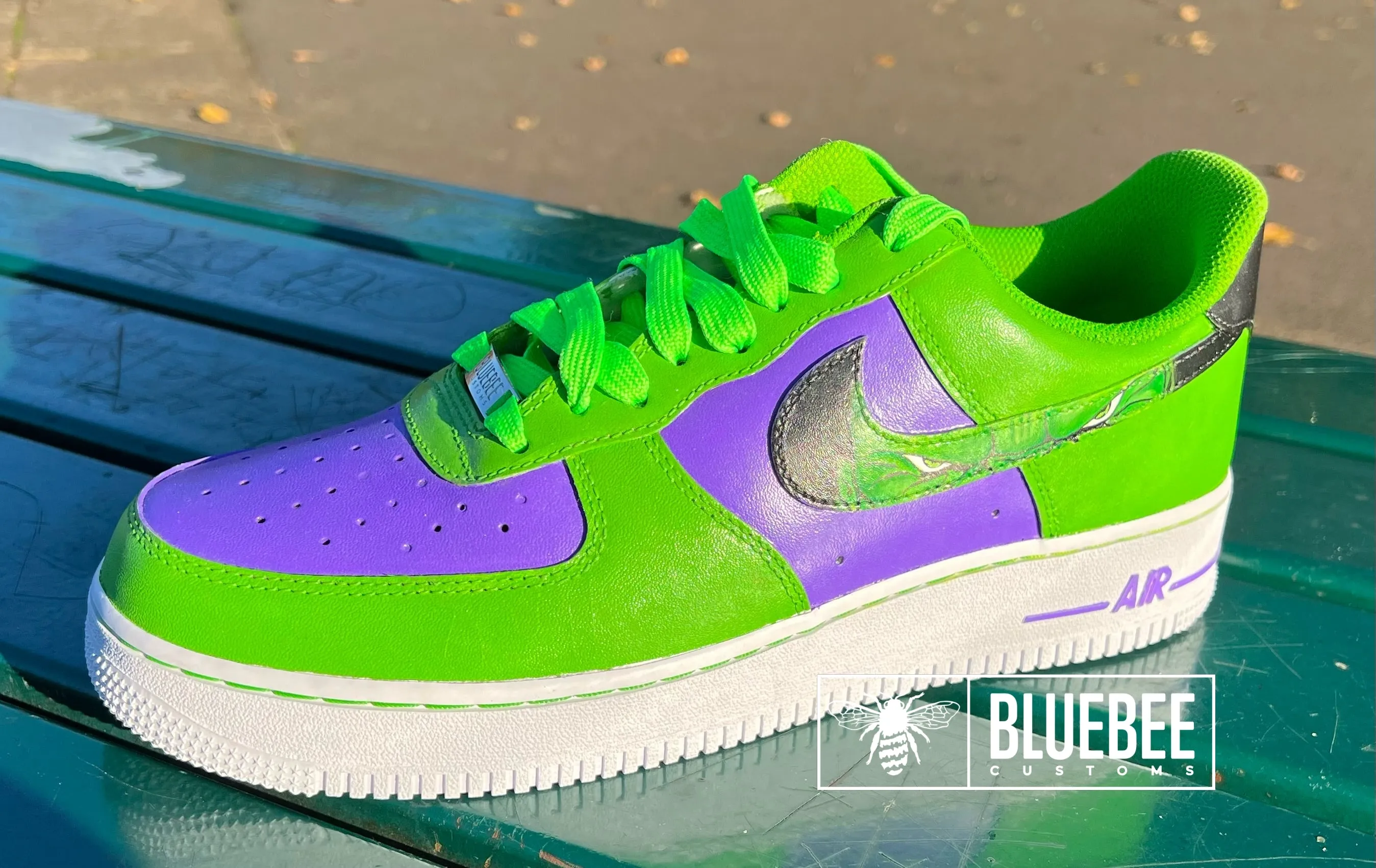 Hulk avengers custom Air Force 1