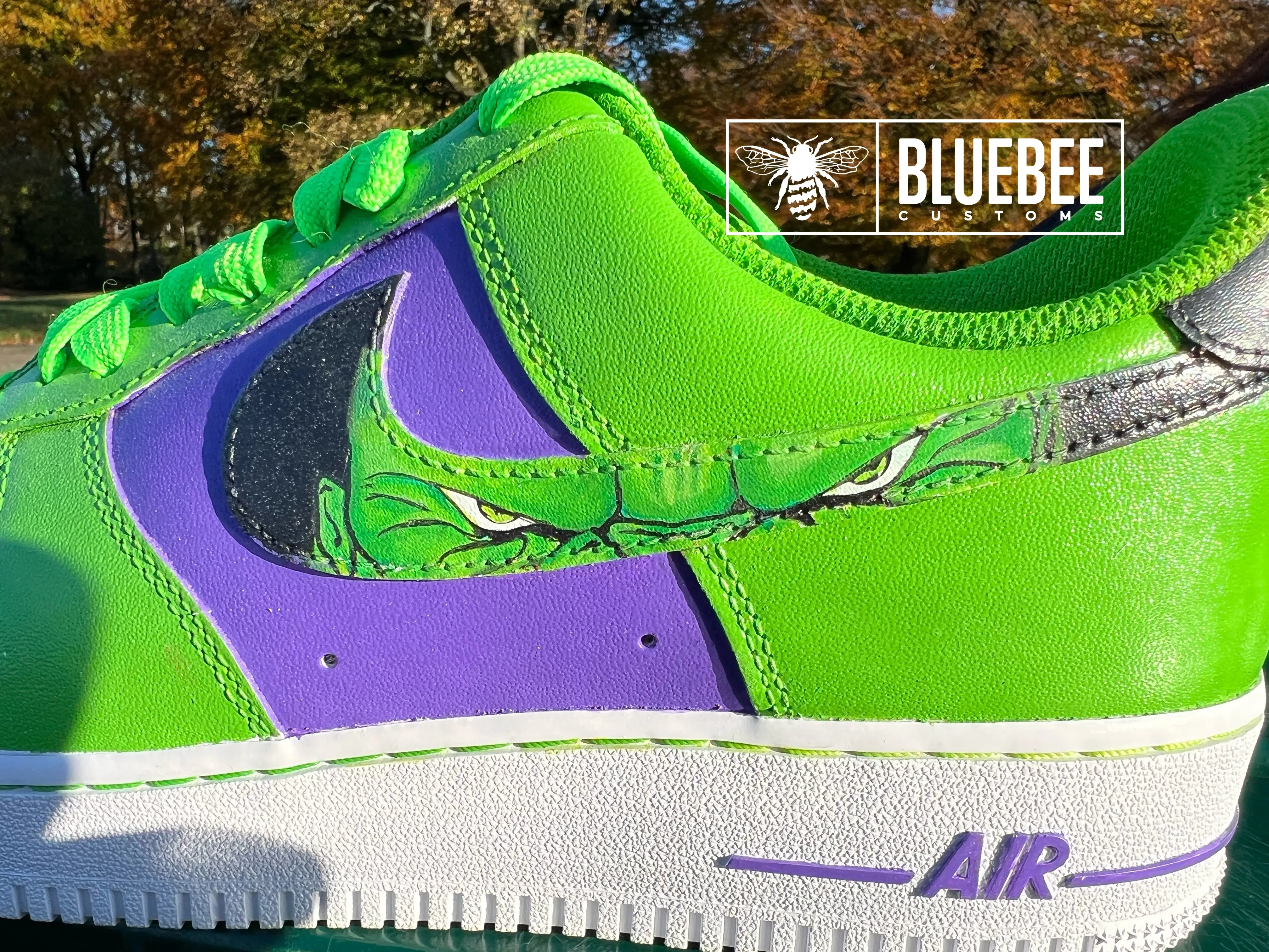Hulk avengers custom Air Force 1