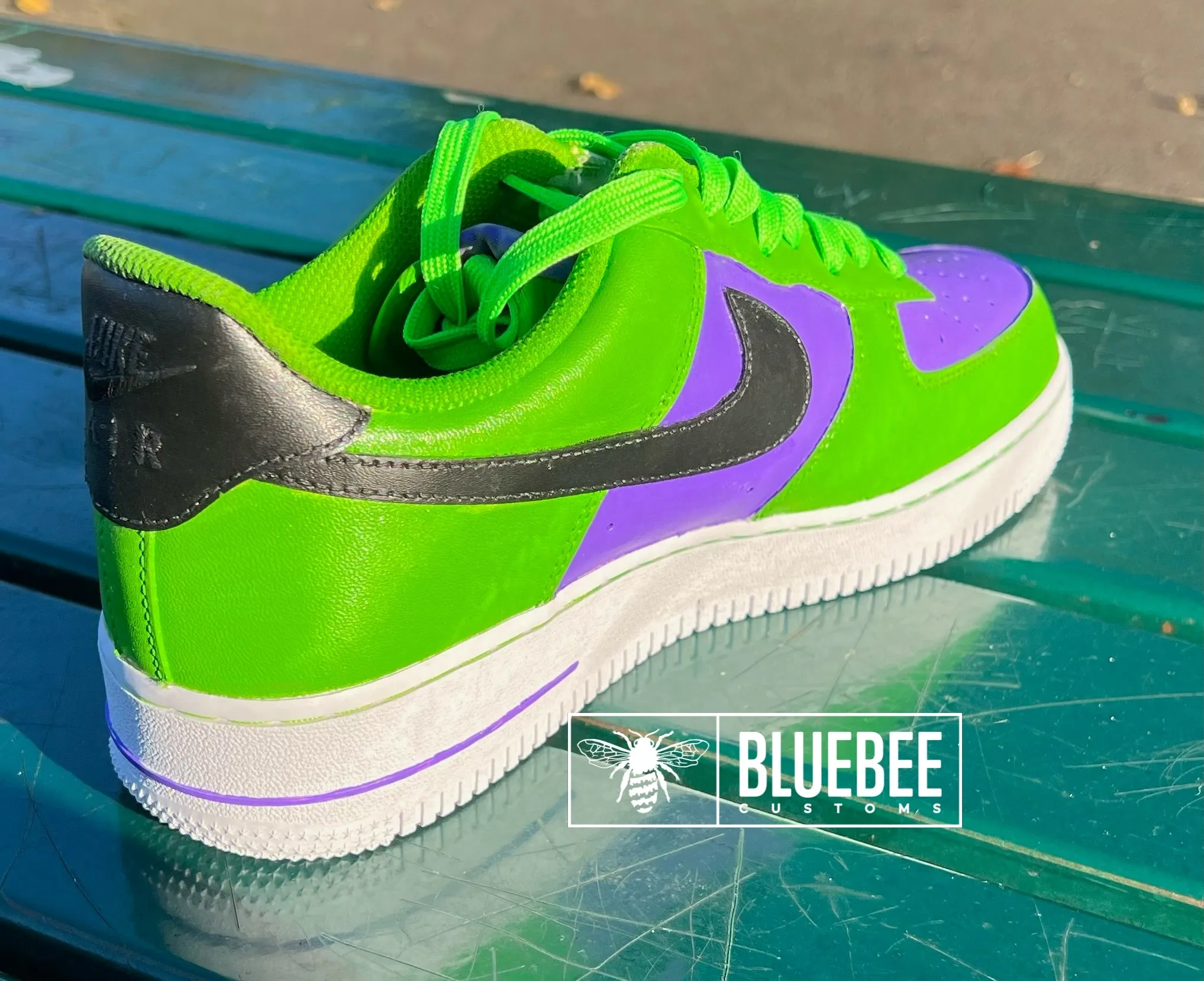 Hulk avengers custom Air Force 1