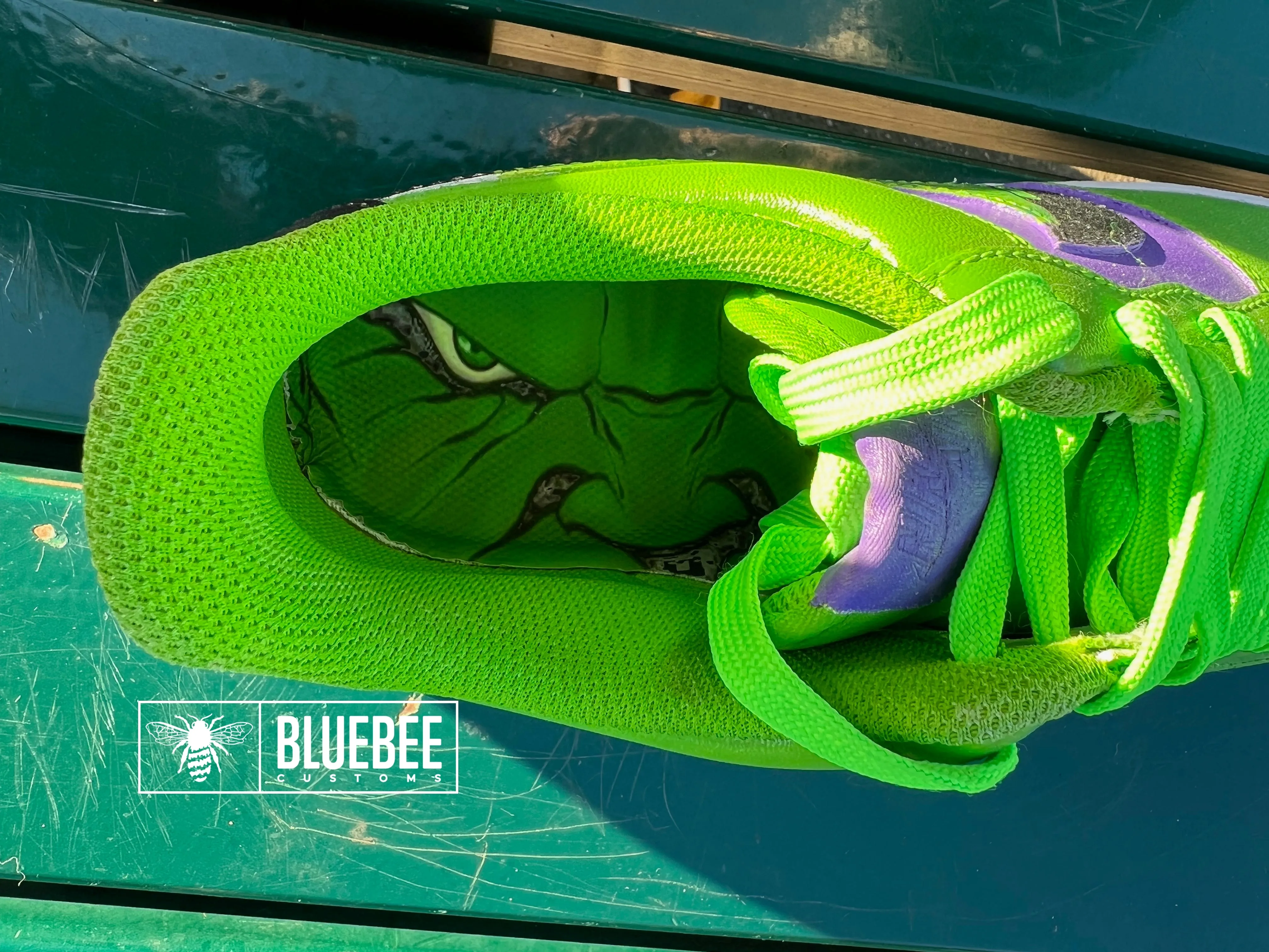 Hulk avengers custom Air Force 1