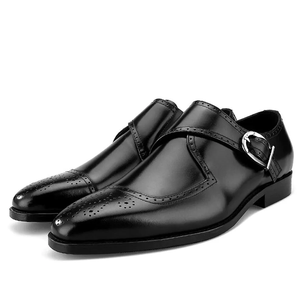 Karl Black Single Monk Strap