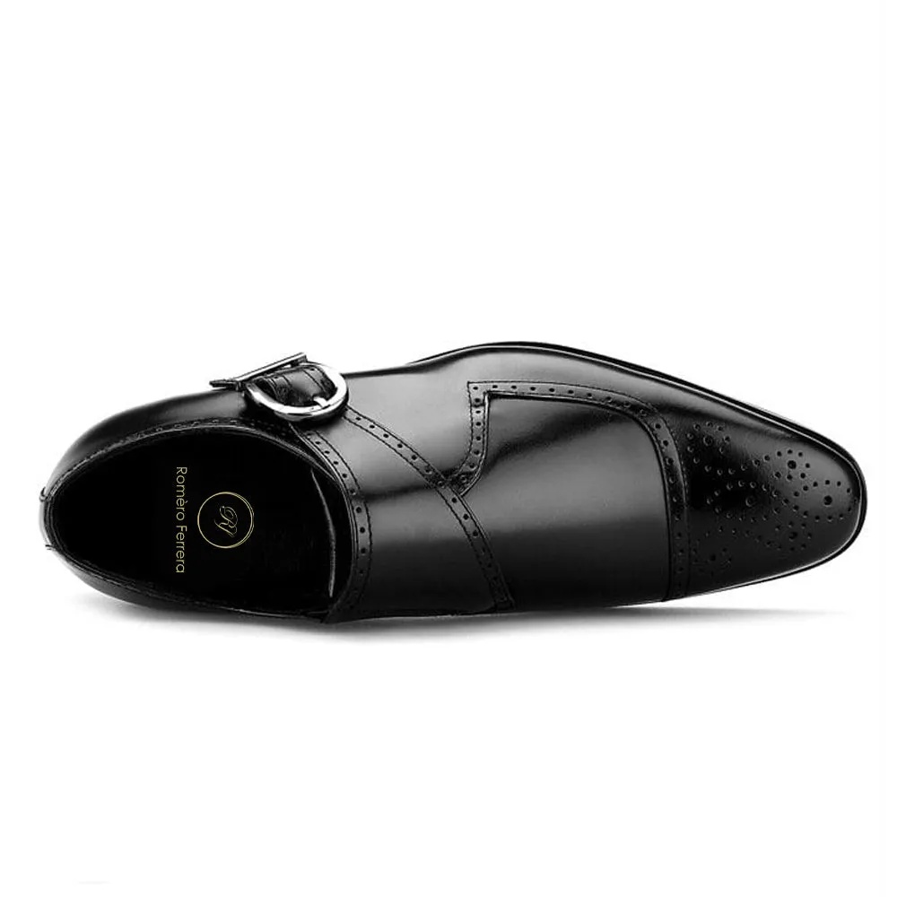 Karl Black Single Monk Strap