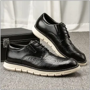 Lace Up Black Oxford Fashion Dress Shoes