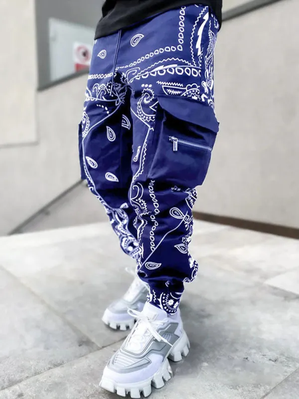 Pants - Printed Cashew Flower Harem
