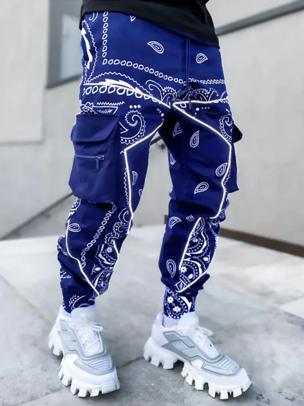 Pants - Printed Cashew Flower Harem