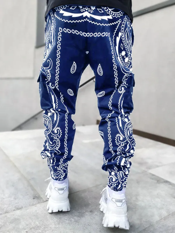 Pants - Printed Cashew Flower Harem
