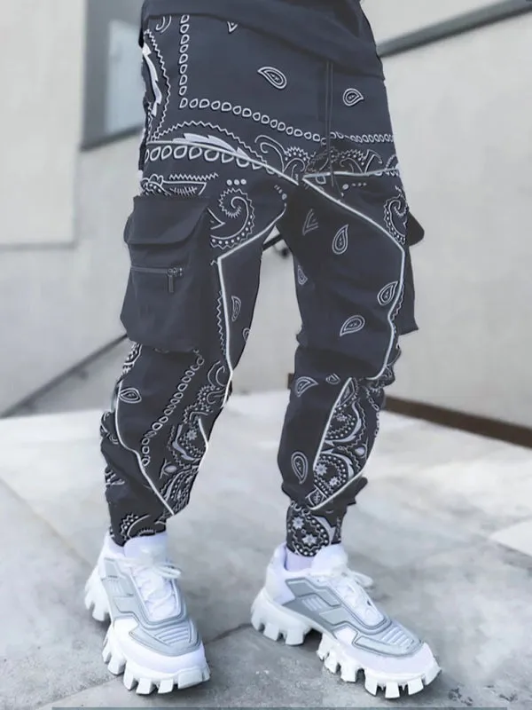 Pants - Printed Cashew Flower Harem