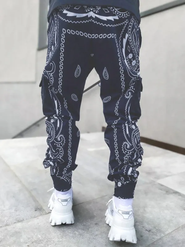 Pants - Printed Cashew Flower Harem