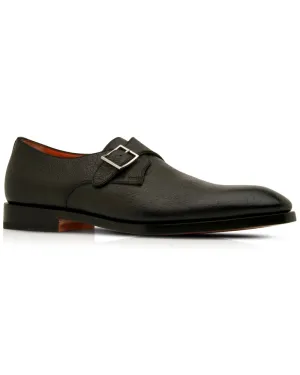 Single Buckle Monk Strap in Dark Brown