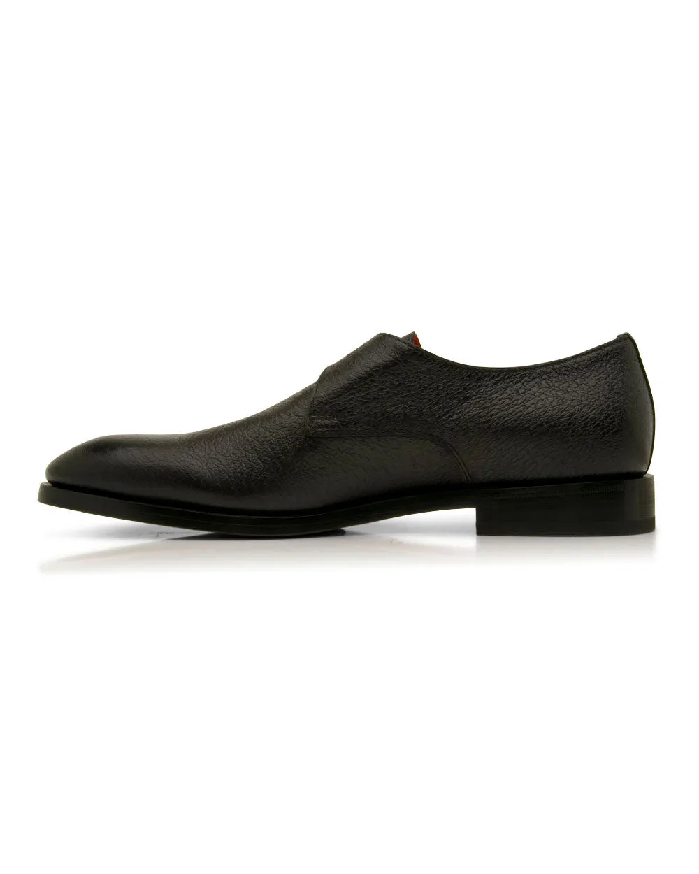 Single Buckle Monk Strap in Dark Brown
