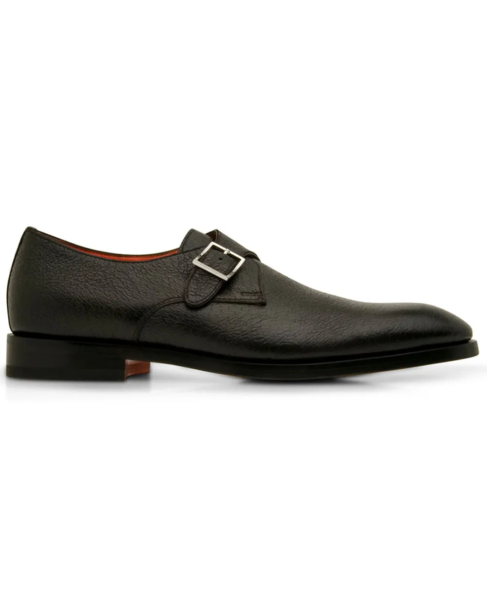 Single Buckle Monk Strap in Dark Brown