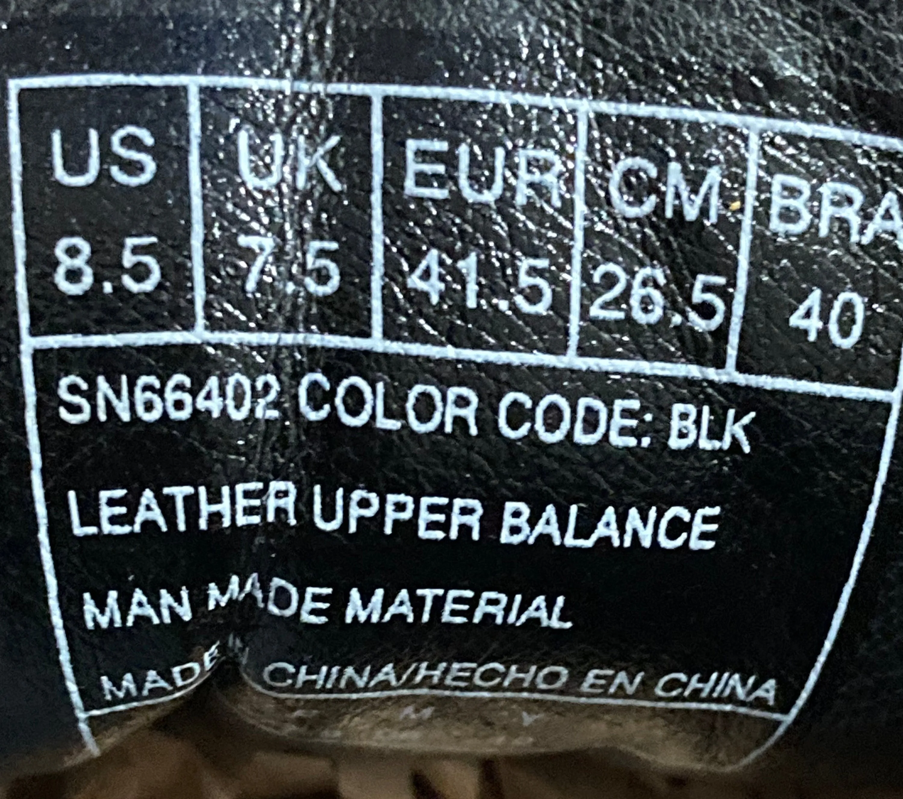 SKECHERS SKETCHERS BREGMAN SELONE Men's Size 8.5 Leather Oxford Dress Shoes Sneakers Triple Black 66402
