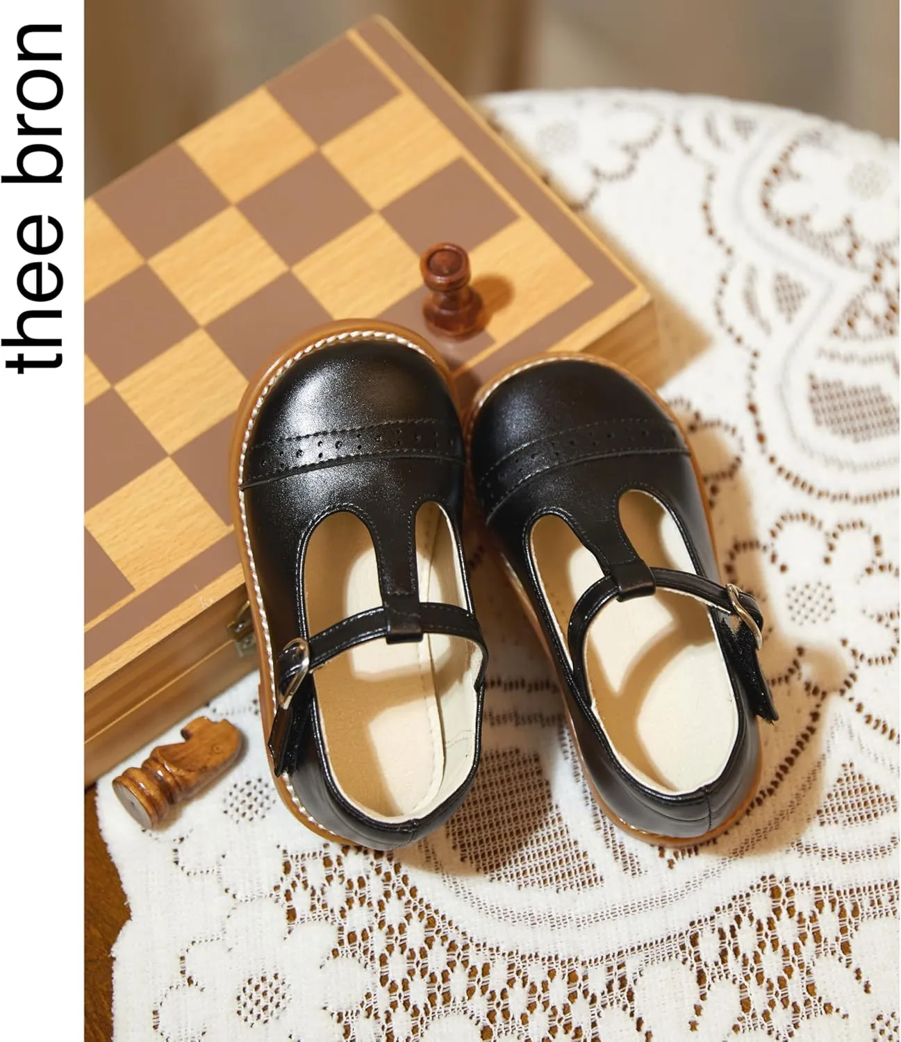 THEE BRON Girls Dress Shoes Little Kid Mary Jane School Uniform Shoes Oxford