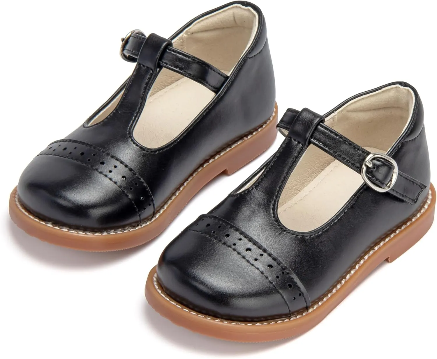 THEE BRON Girls Dress Shoes Little Kid Mary Jane School Uniform Shoes Oxford