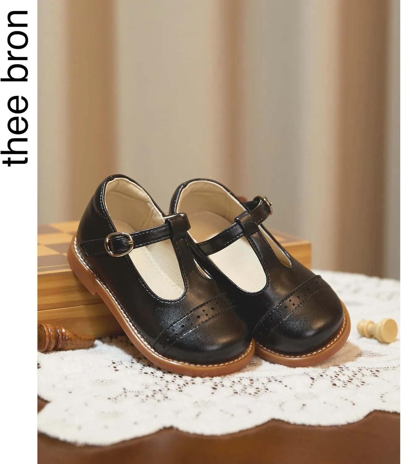 THEE BRON Girls Dress Shoes Little Kid Mary Jane School Uniform Shoes Oxford