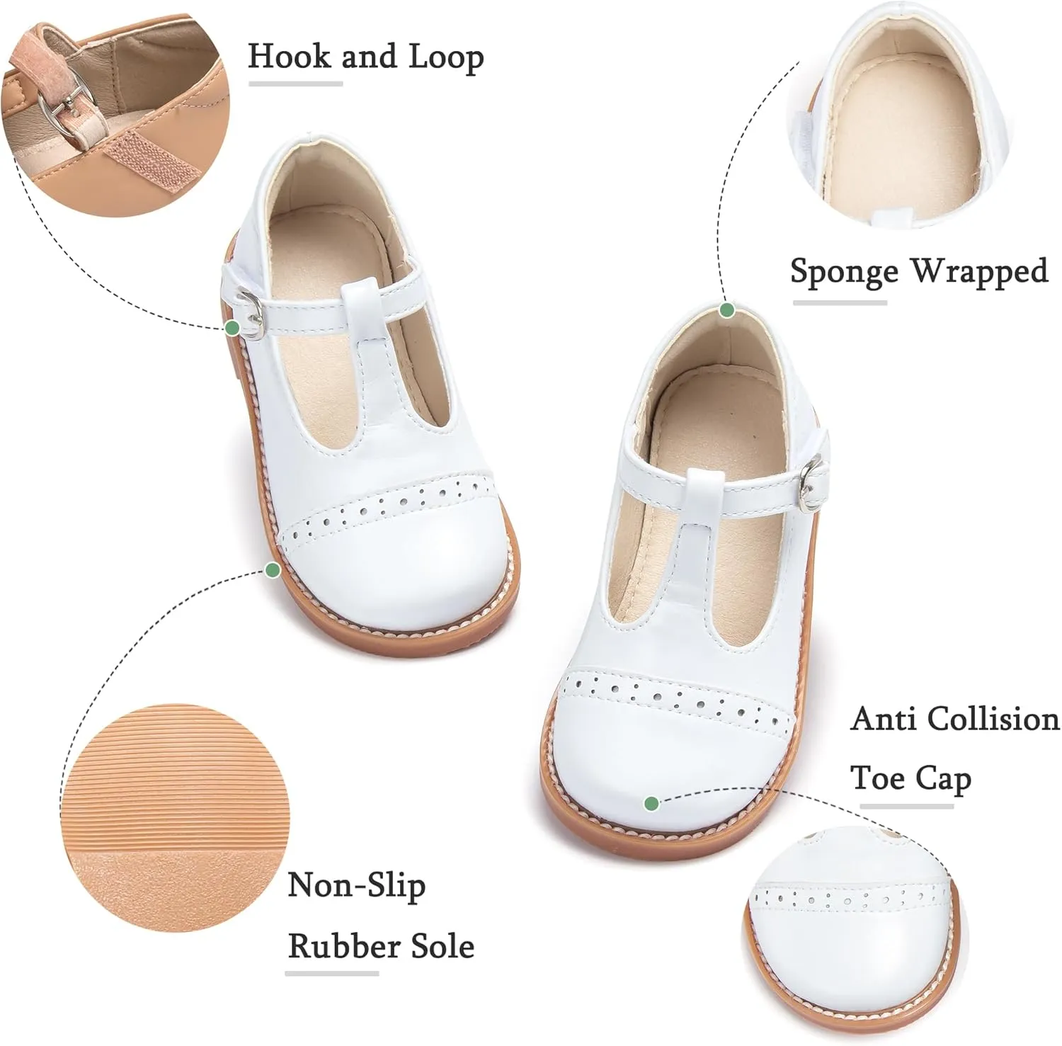 THEE BRON Girls Dress Shoes Little Kid Mary Jane School Uniform Shoes Oxford
