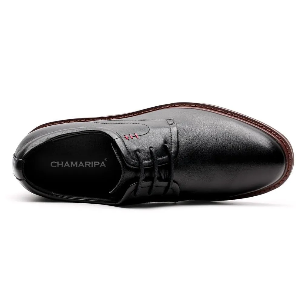 This item only ships to the United States - 7 CM / 2.76 Inches CMR CHAMARIPA Dress Elevator Shoes Genuine Leather Tall Men Shoes