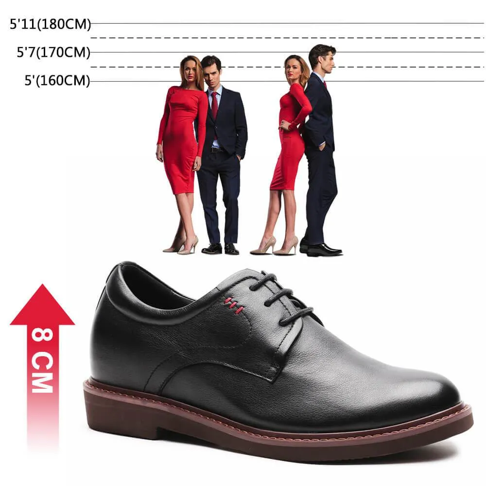 This item only ships to the United States - 7 CM / 2.76 Inches CMR CHAMARIPA Dress Elevator Shoes Genuine Leather Tall Men Shoes