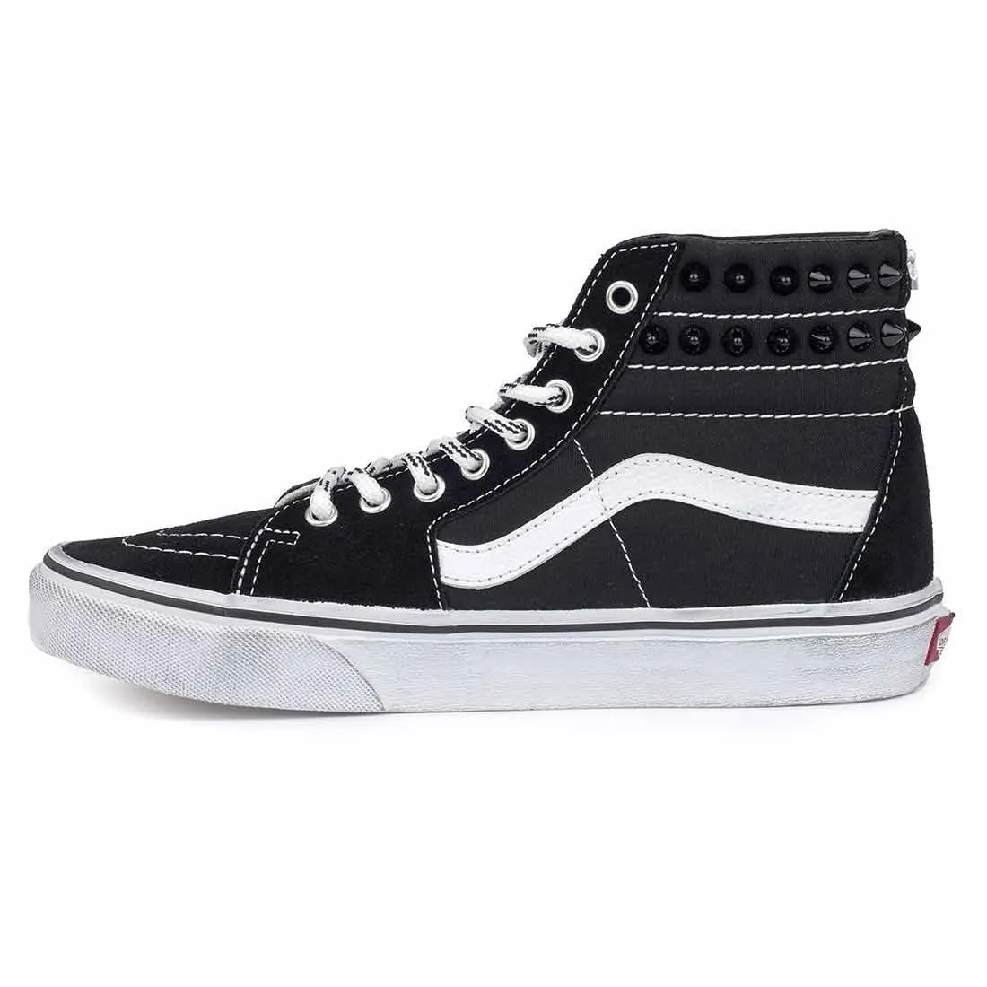 Vans Sk8 Hi con Fiamme e Borchie nere