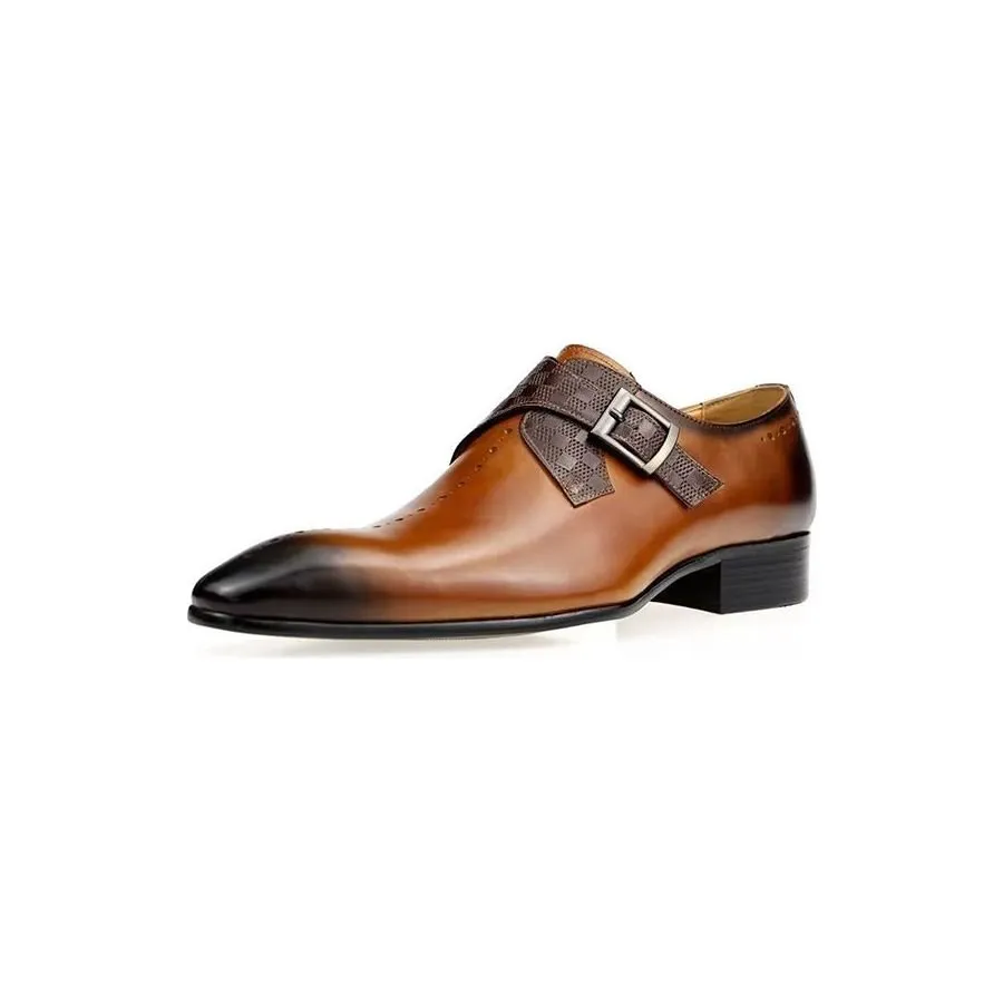 Veltique Buckle Monk Straps
