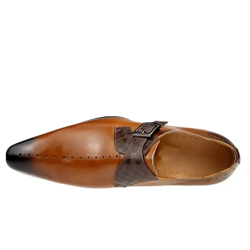 Veltique Buckle Monk Straps