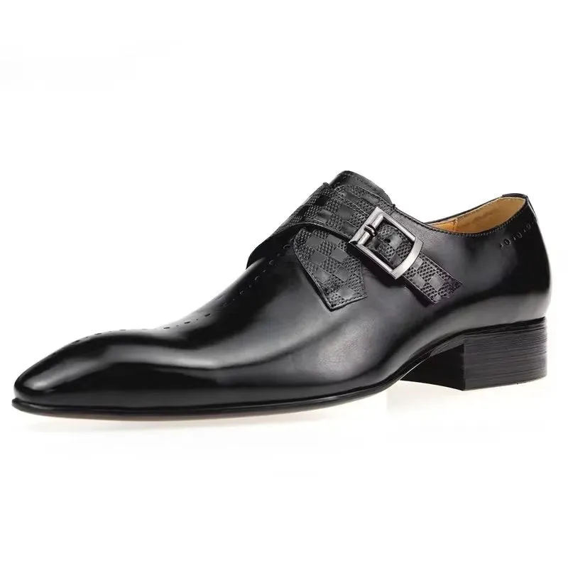 Veltique Buckle Monk Straps