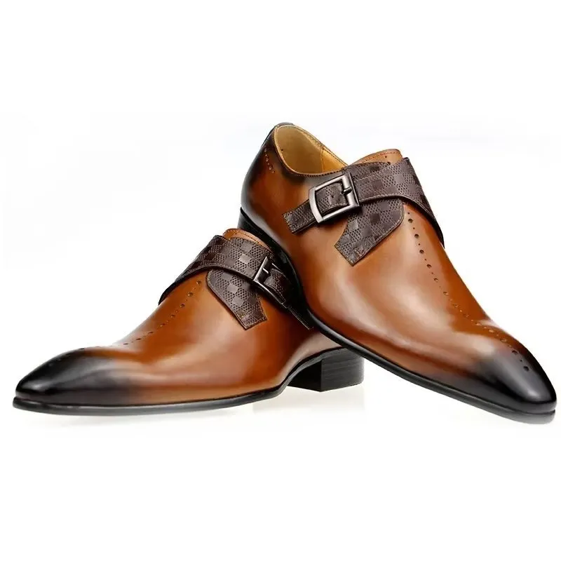 Veltique Buckle Monk Straps