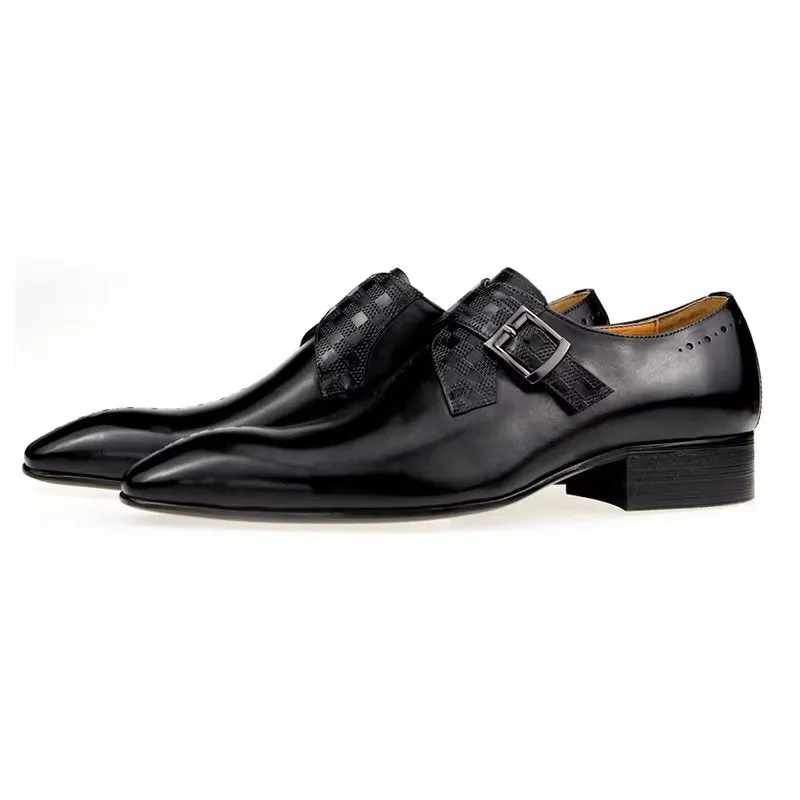 Veltique Buckle Monk Straps