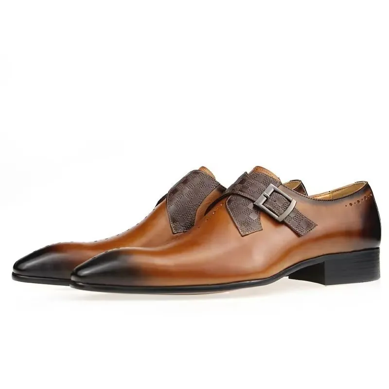 Veltique Buckle Monk Straps