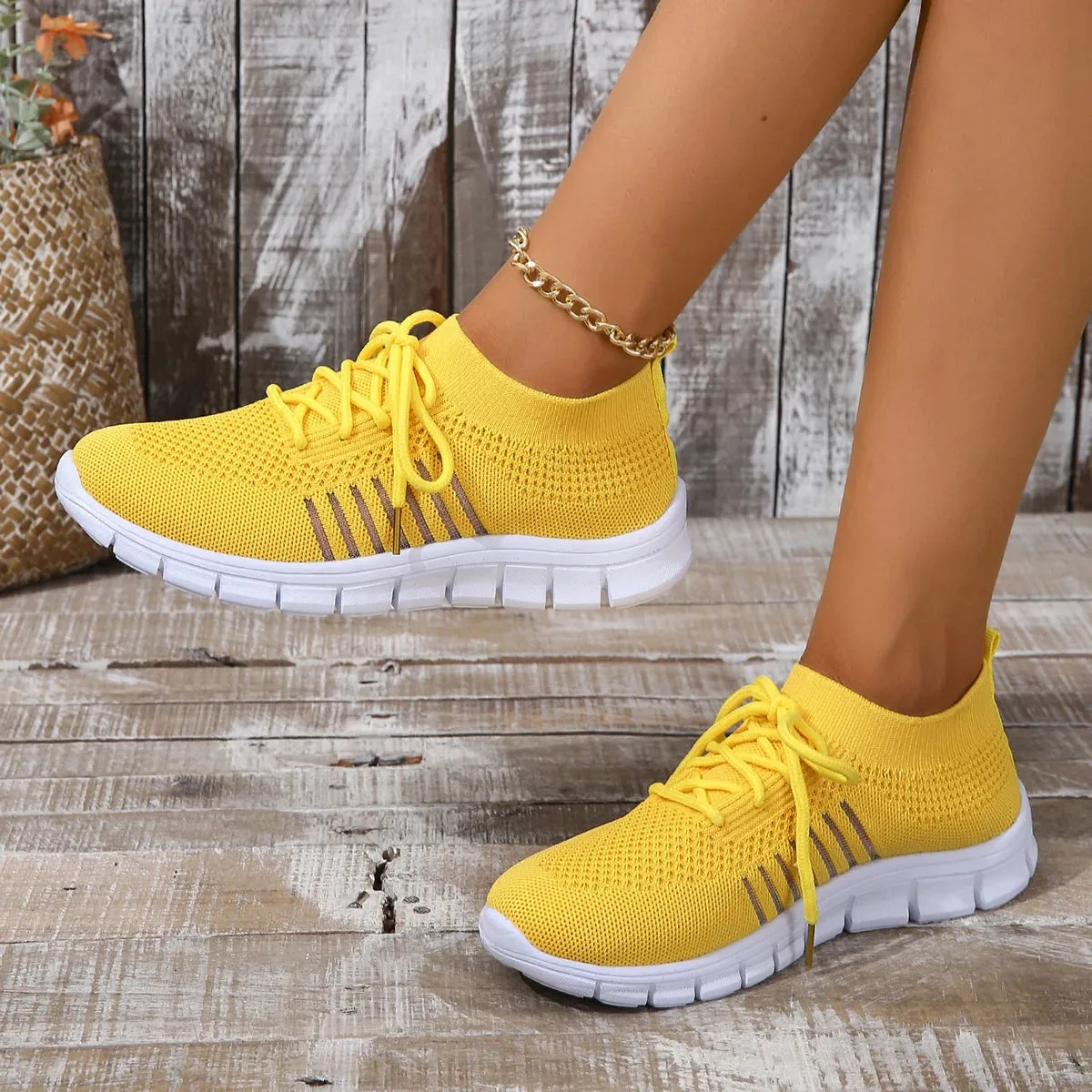 Women Mesh Breathable  Slip on Flat Shoes Woman Tenis Ladies Casual  Walking Footwear Sneakers Womens Vulcanize Shoes