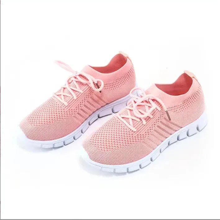 Women Mesh Breathable  Slip on Flat Shoes Woman Tenis Ladies Casual  Walking Footwear Sneakers Womens Vulcanize Shoes