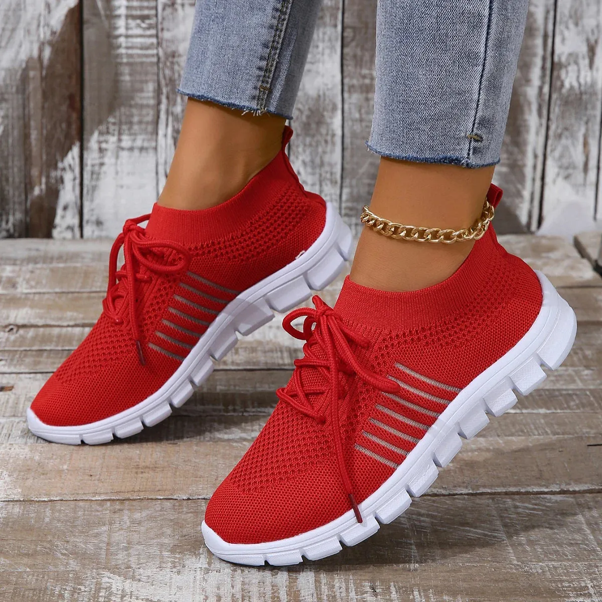 Women Mesh Breathable  Slip on Flat Shoes Woman Tenis Ladies Casual  Walking Footwear Sneakers Womens Vulcanize Shoes