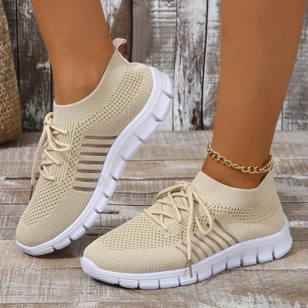 Women Mesh Breathable  Slip on Flat Shoes Woman Tenis Ladies Casual  Walking Footwear Sneakers Womens Vulcanize Shoes